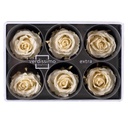 RSX/2020 Têtes de Roses Extra stabilisée Champagne W-Box 6 têtes