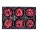 RSX/2490 Têtes de Roses Extra stabilisée Rose Foncé W-Box 6 têtes