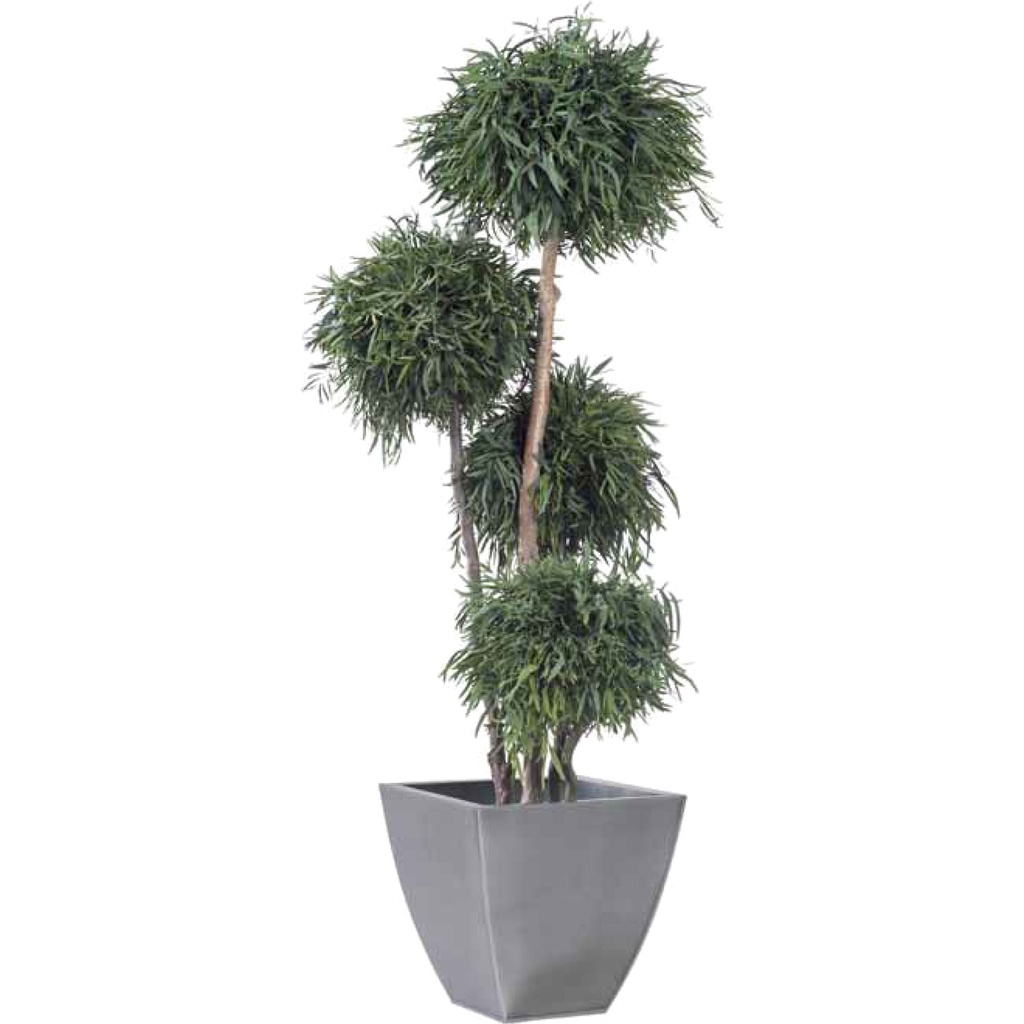 ABN/0118 Arbre Nicoly stabilisé 4 Boules 30 cm Vert 180 cm