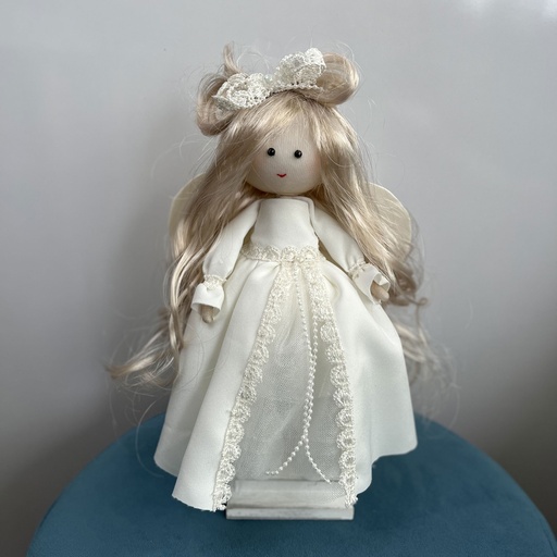 [POUP/0300] POUP/0300 Poupee decorative blanc 35cm